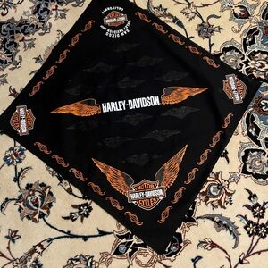 Harley-Davidson Black and Orange Winged Scarf